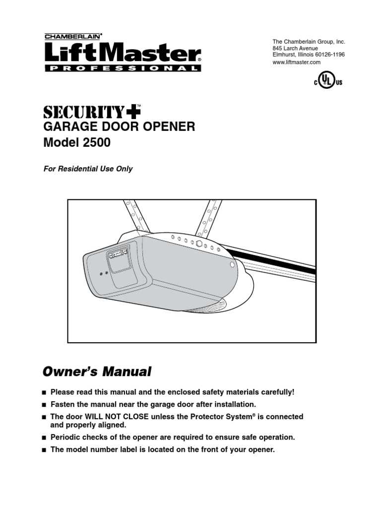 liftmaster 050actwf owners manual