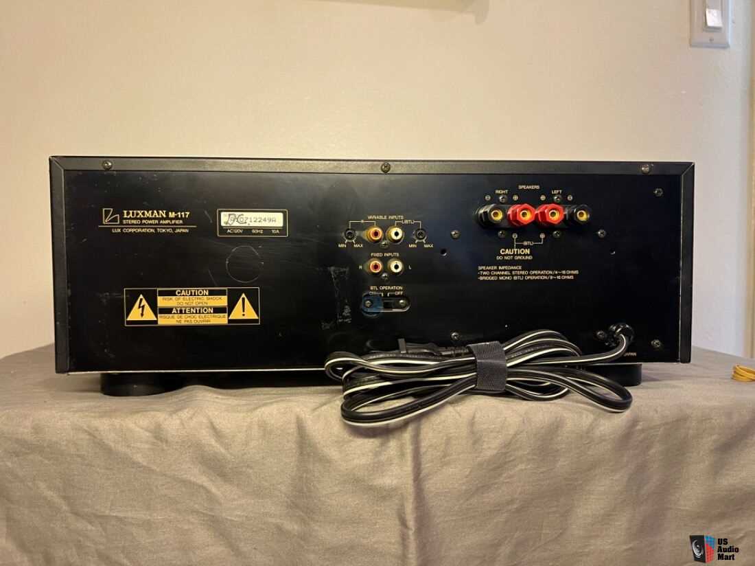 luxman m 117 owners manual