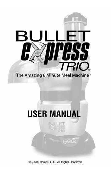 magic bullet owners manual