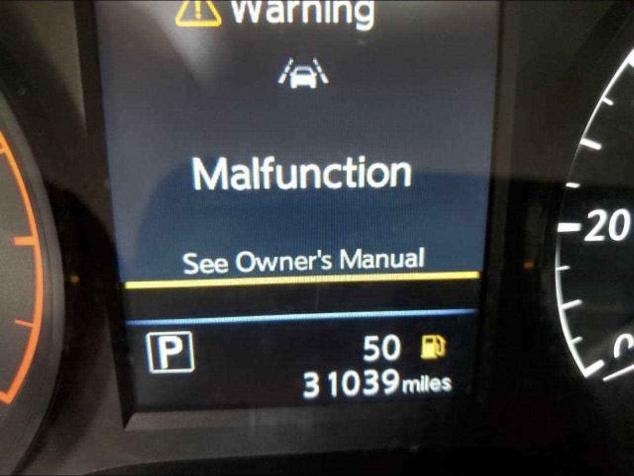 malfunction see owners manual nissan altima