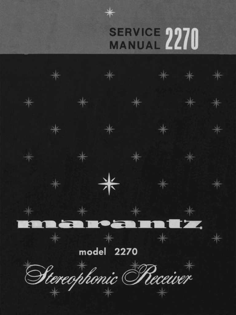 marantz 2270 owners manual