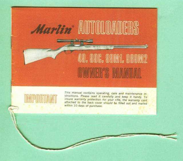 marlin 60 owners manual