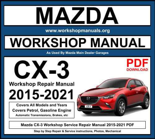 mazda cx 3 owners manual