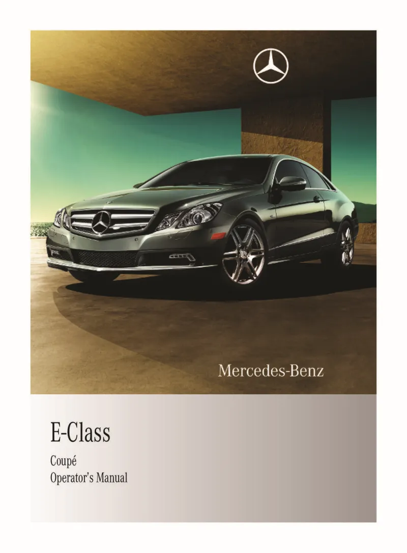 mercedes e class owners manual