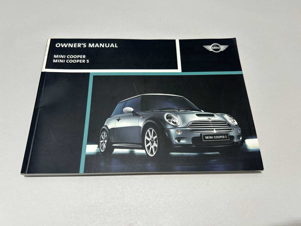 mini cooper s owners manual