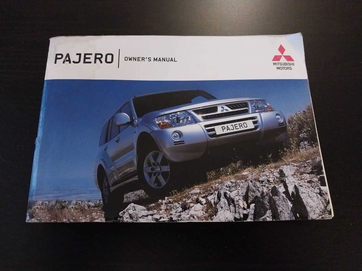 mitsubishi pajero owners manual