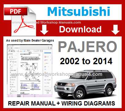 mitsubishi pajero owners manual