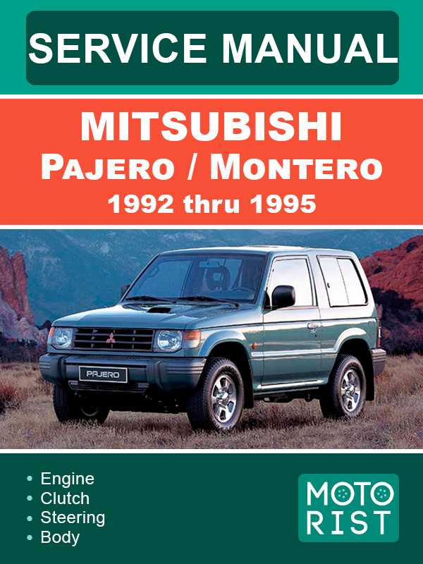 mitsubishi pajero owners manual