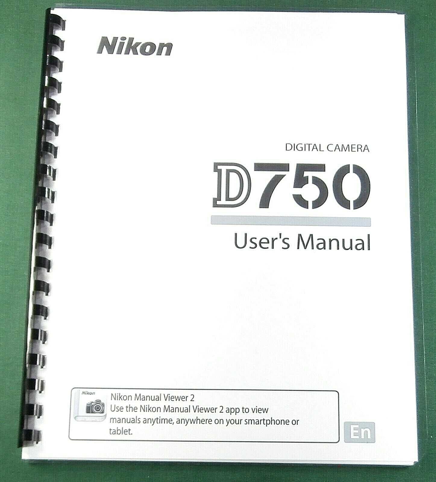 nikon d750 owners manual