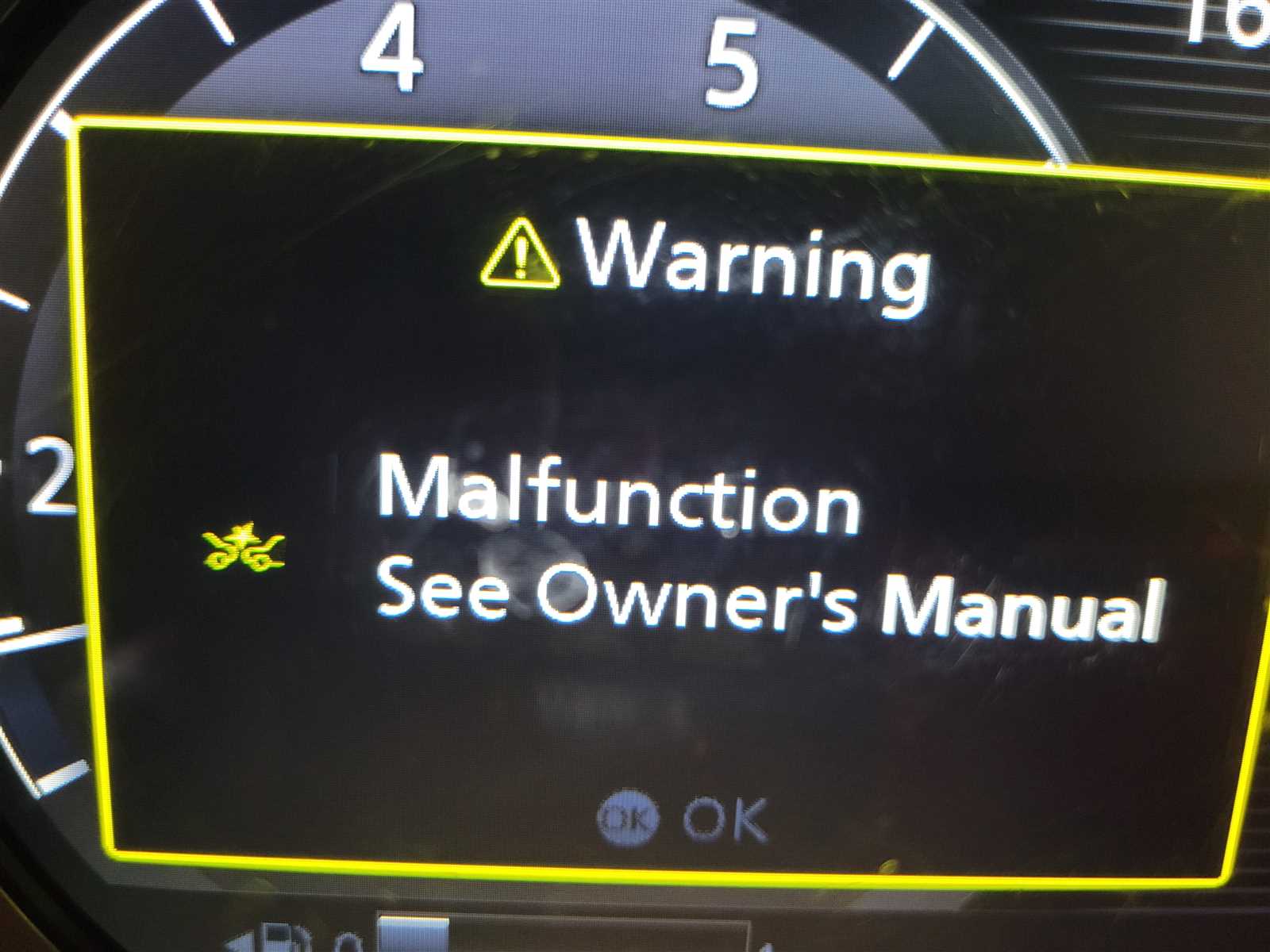 nissan altima malfunction see owners manual