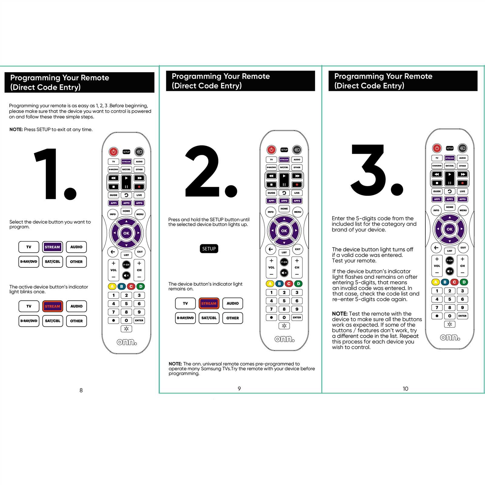 onn tv owners manual