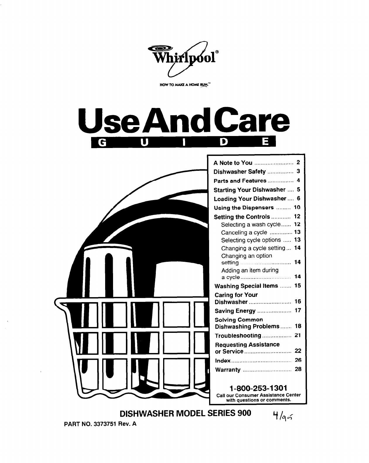 owners manual for whirlpool dishwasher