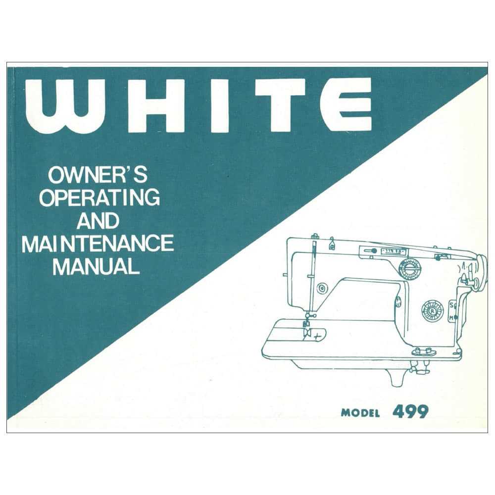 owners manual for white sewing machine