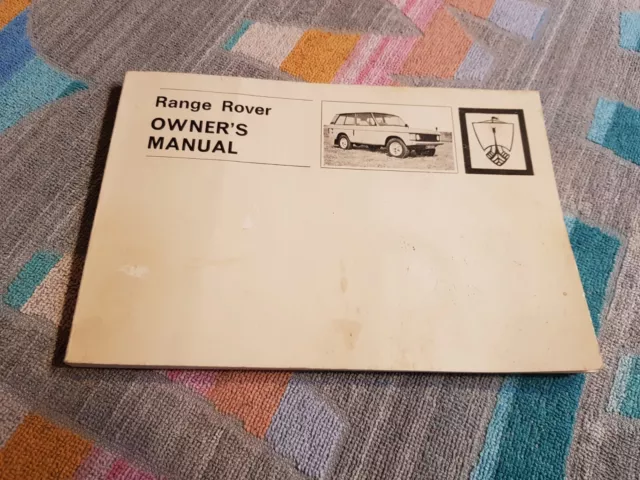 range rover classic owners manual