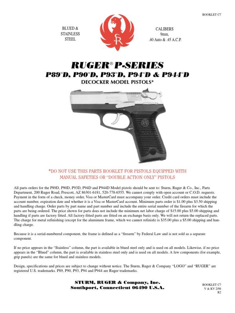 ruger p90 owners manual