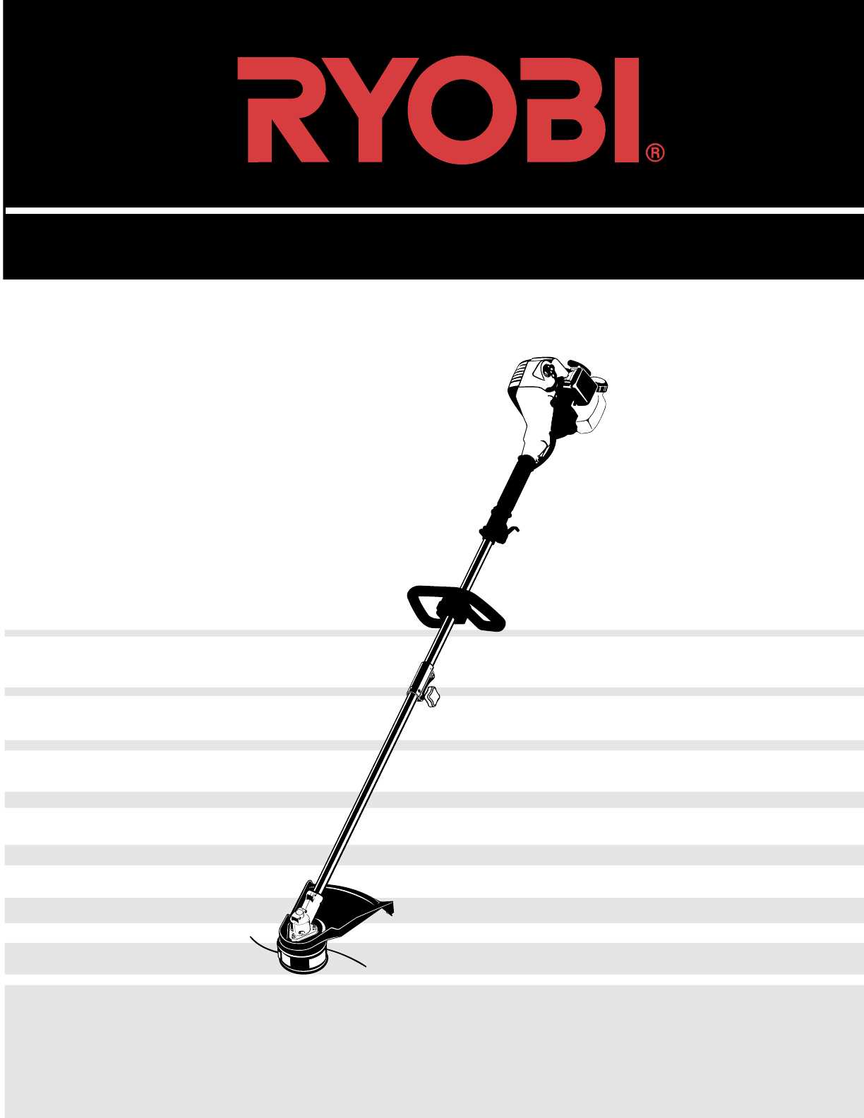 ryobi weed wacker owners manual