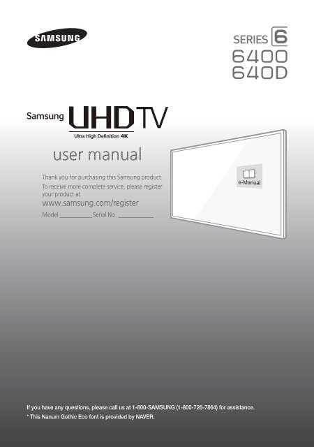 samsung 55 inch tv owners manual