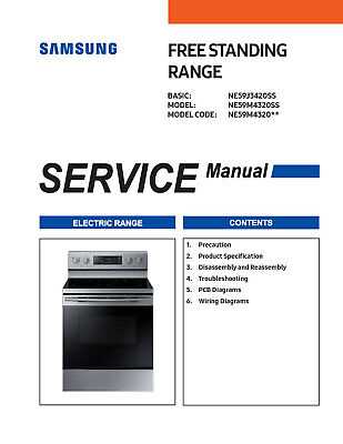 samsung electric range owners manual