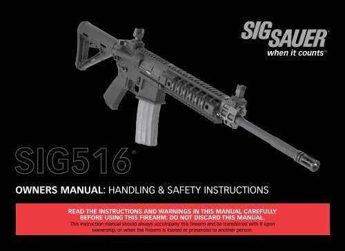 sig p226 owners manual