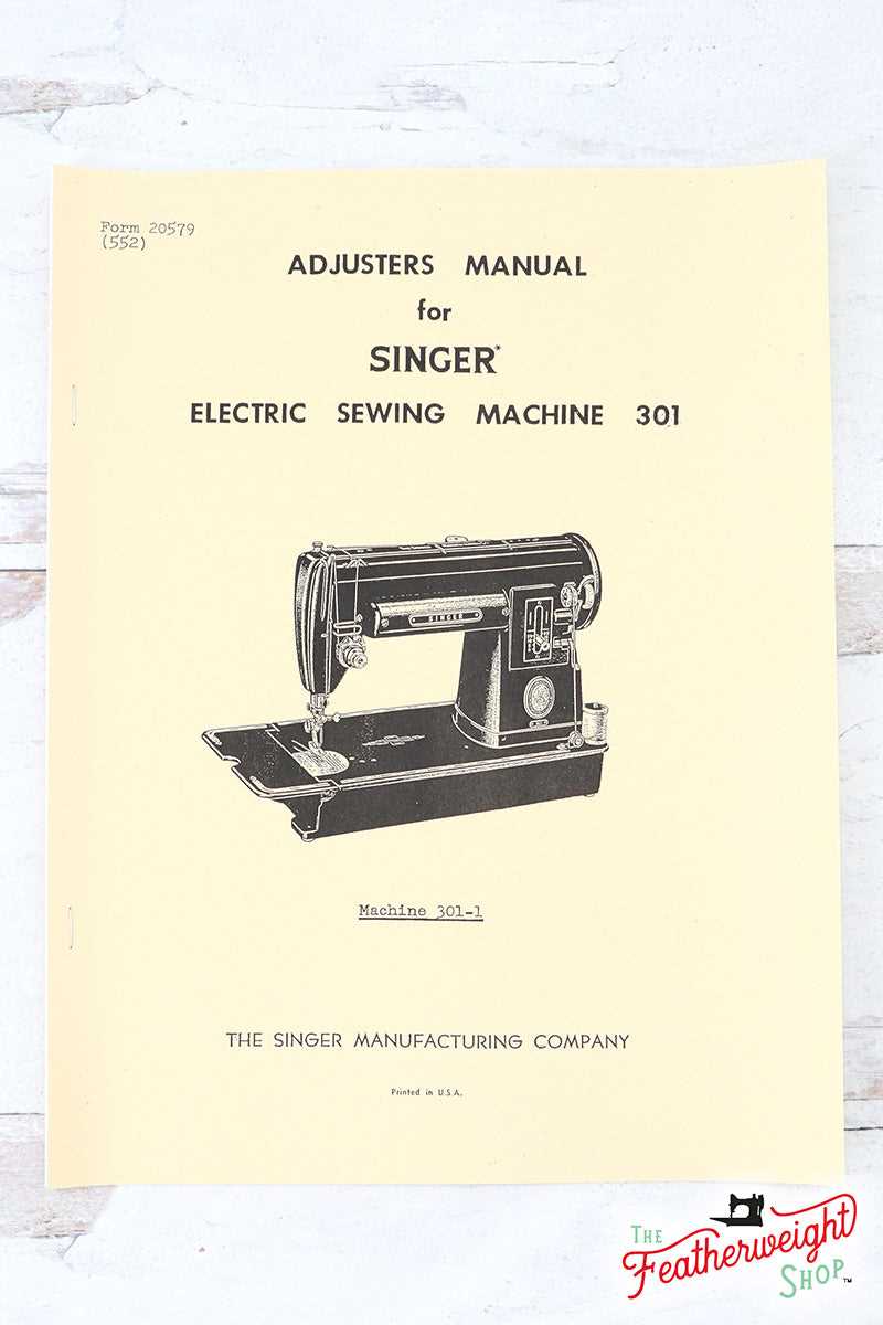 singer sewing machine owners manual