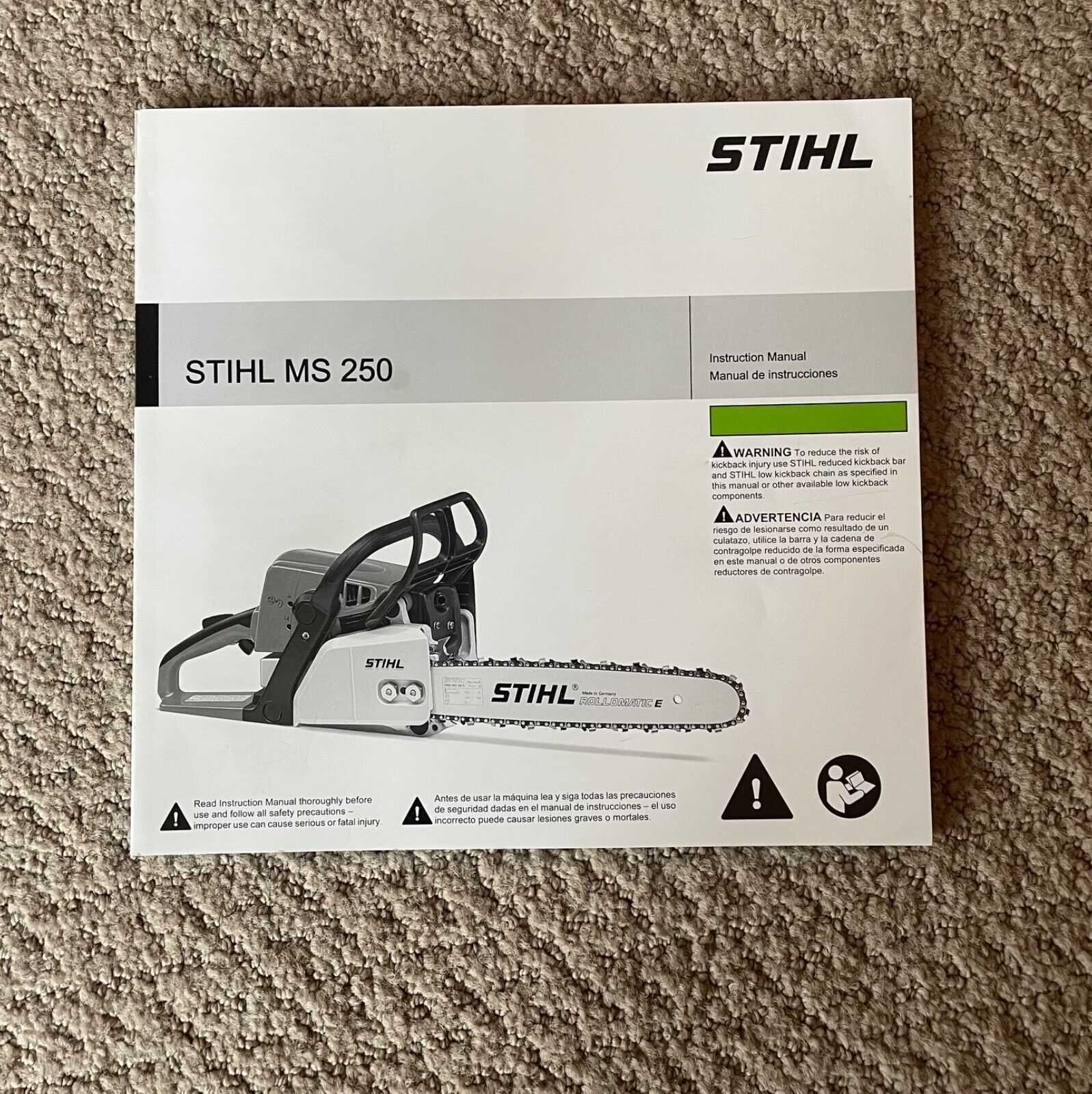 stihl ms250c owners manual
