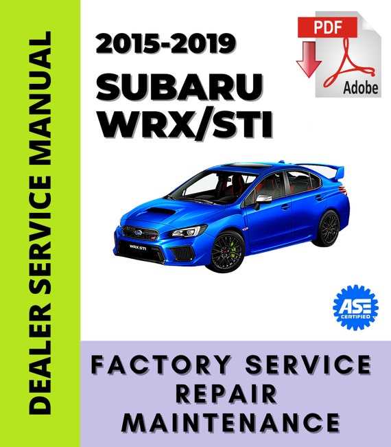 subaru impreza 2018 owners manual