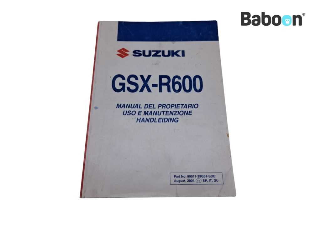 suzuki gsxr 600 owners manual