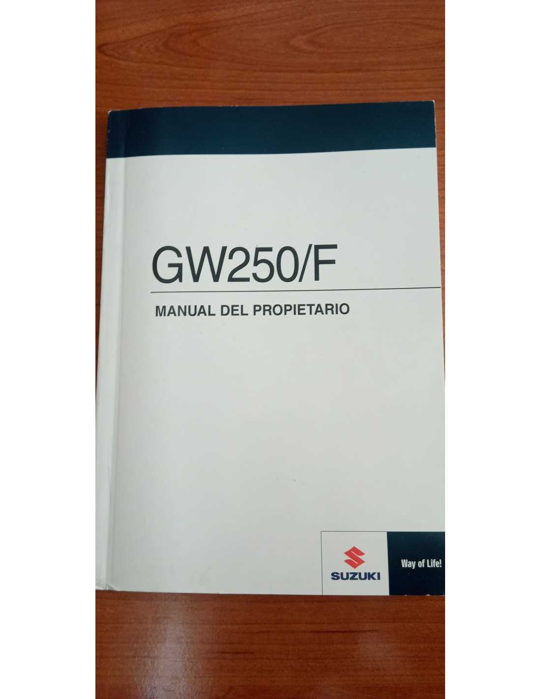 suzuki gw250 owners manual