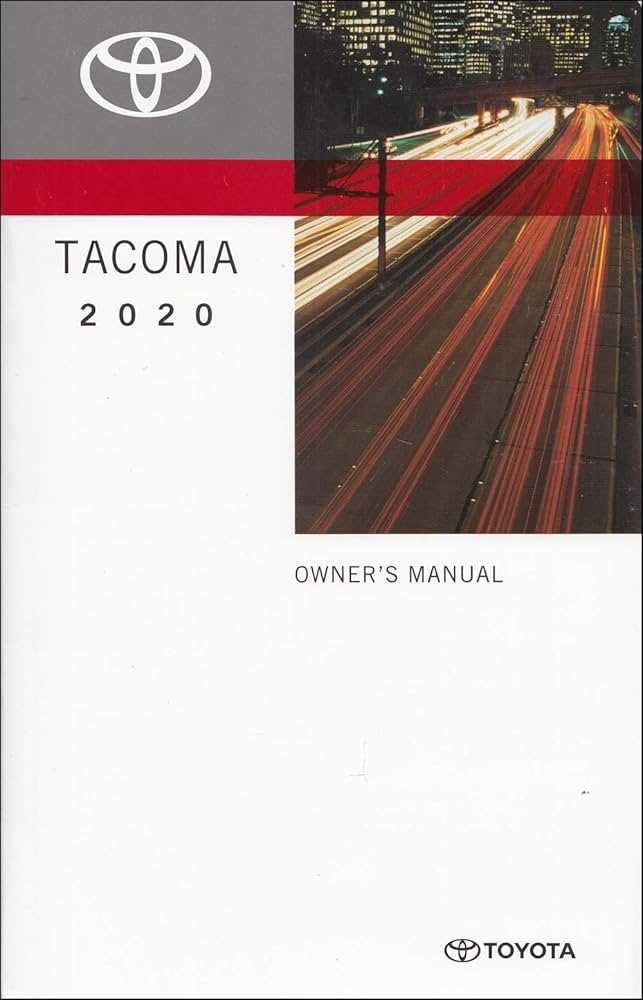 tacoma 2020 owners manual