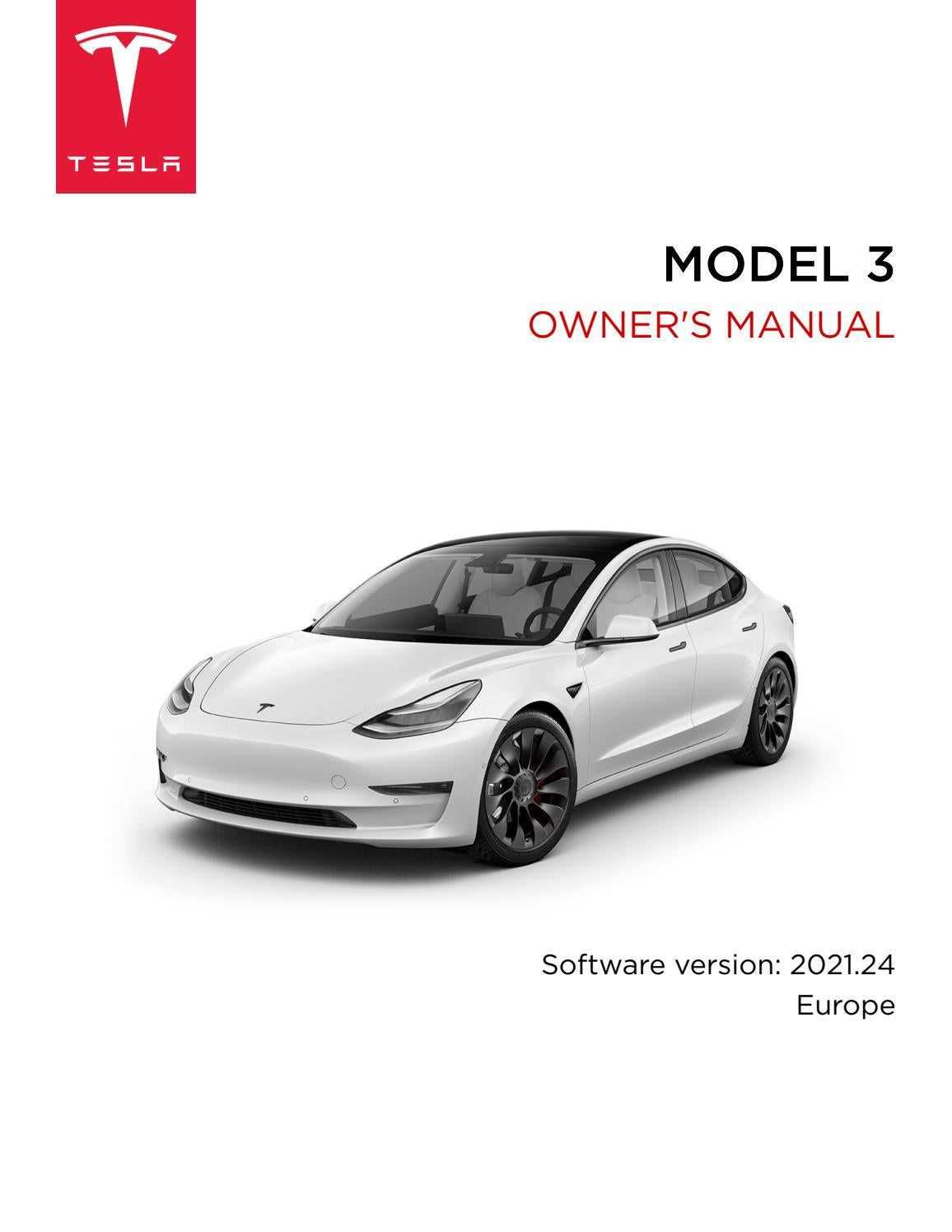 tesla 3 owners manual