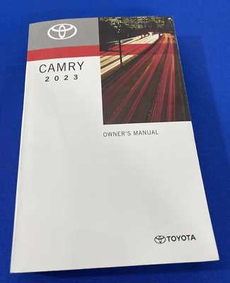 toyota camry 2023 owners manual