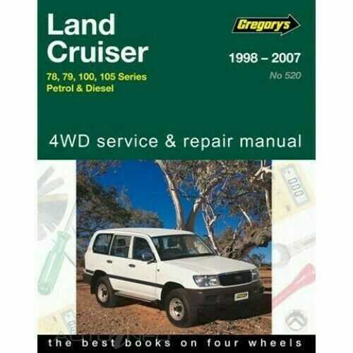 toyota land cruiser 100 series owners manual