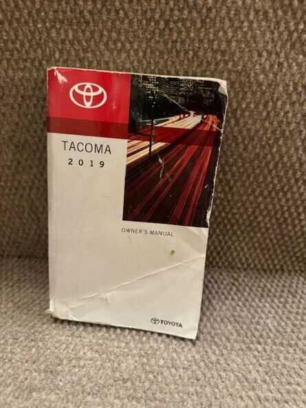 toyota tacoma 2019 owners manual