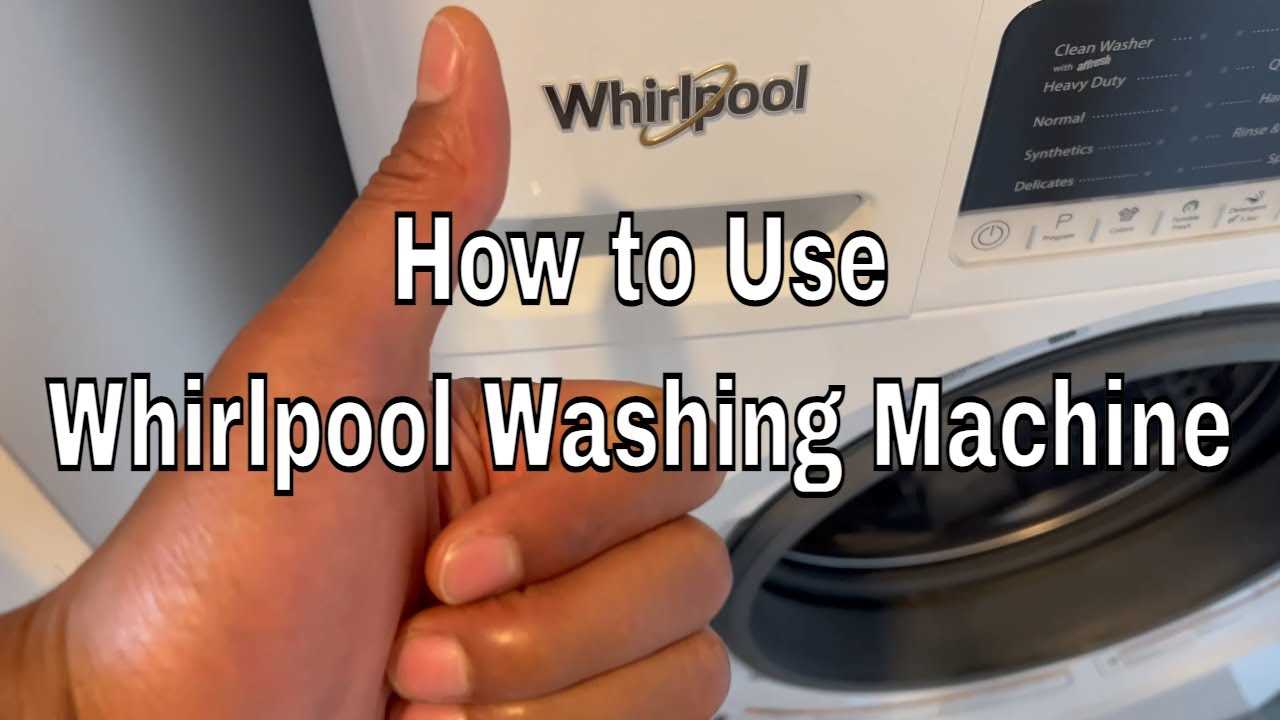 whirlpool duet steam washer owners manual