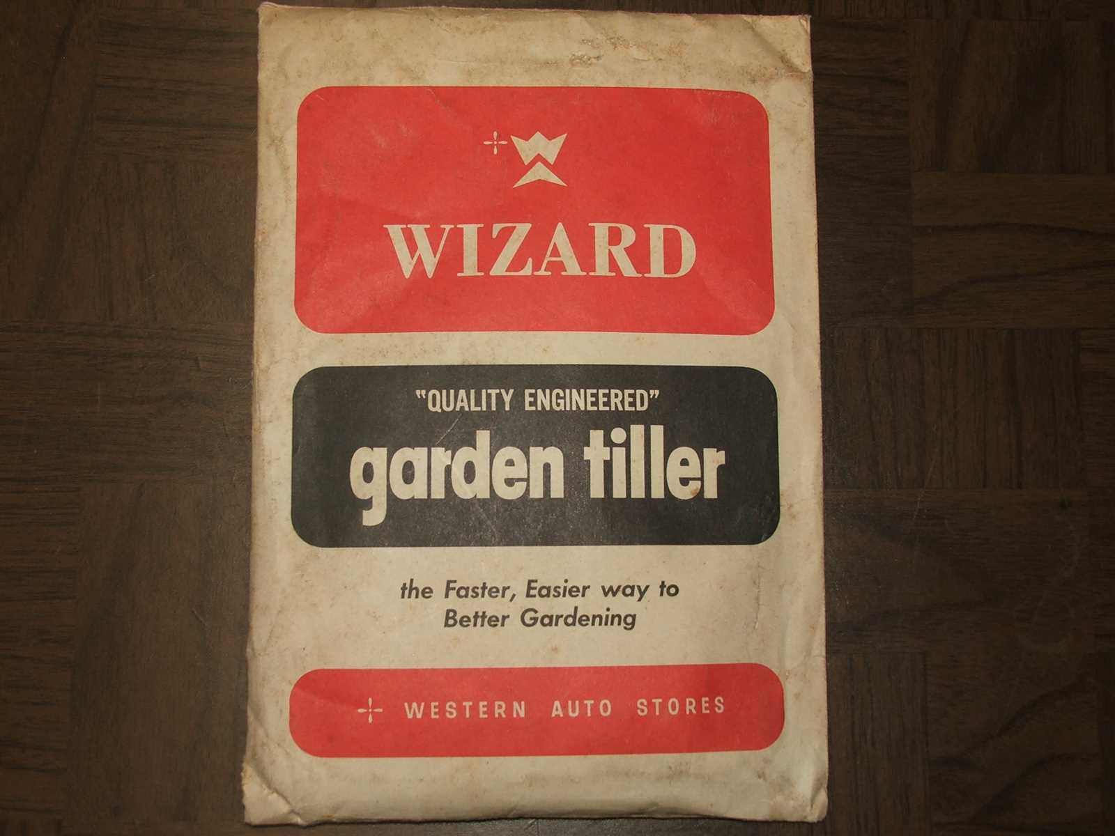 wizard rototiller owners manual