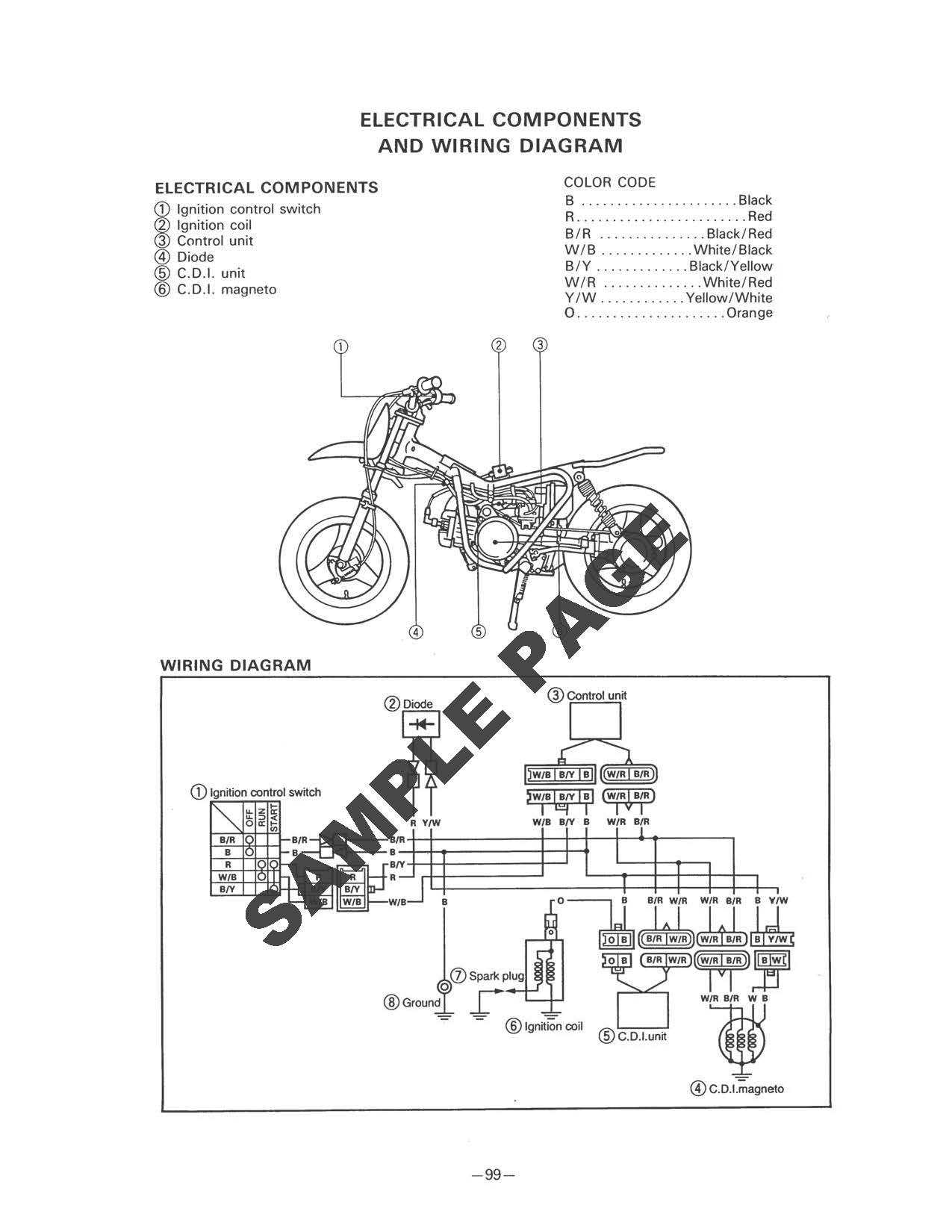 yamaha pw80 owners manual