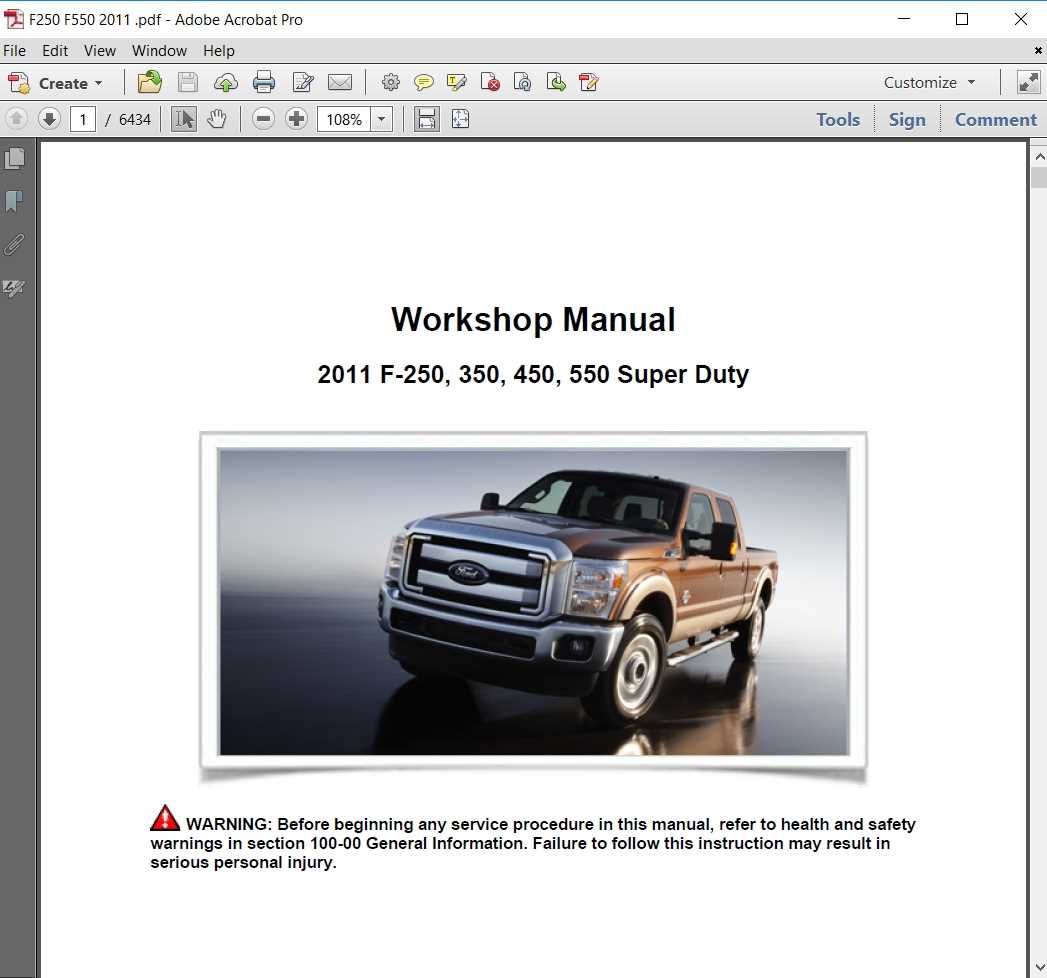 2011 f250 6.7 owners manual