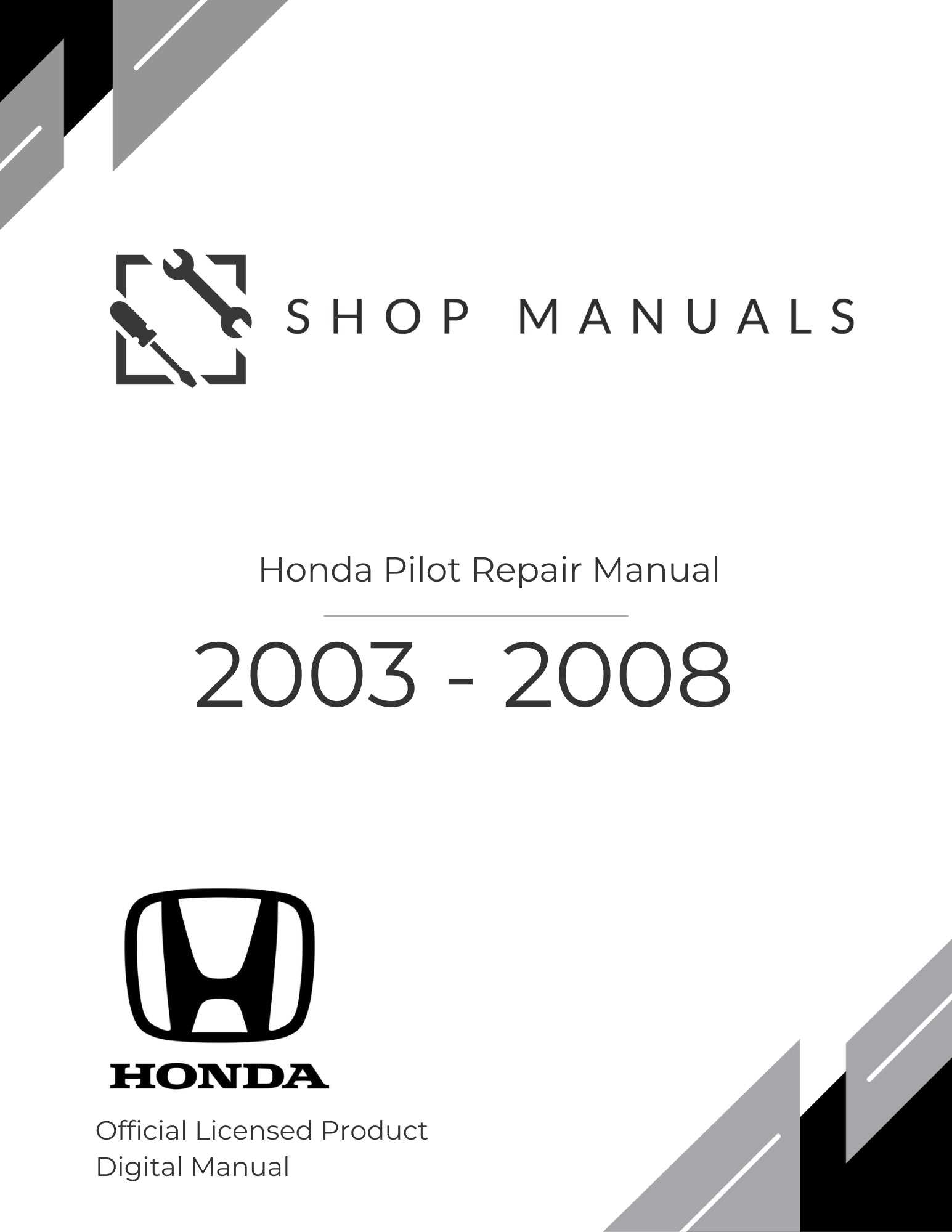 2008 honda pilot owners manual