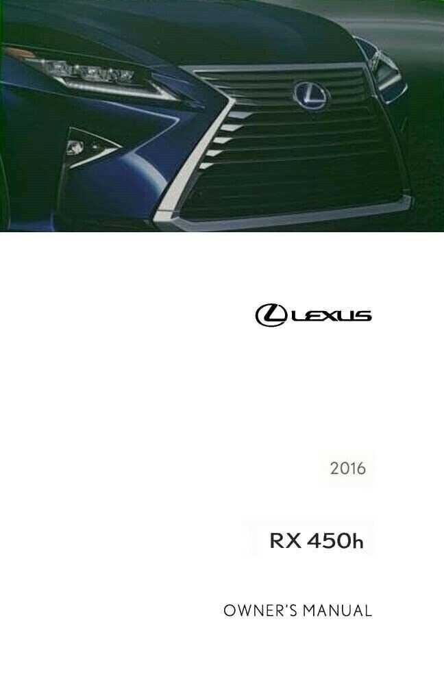 2010 lexus rx 450h owners manual