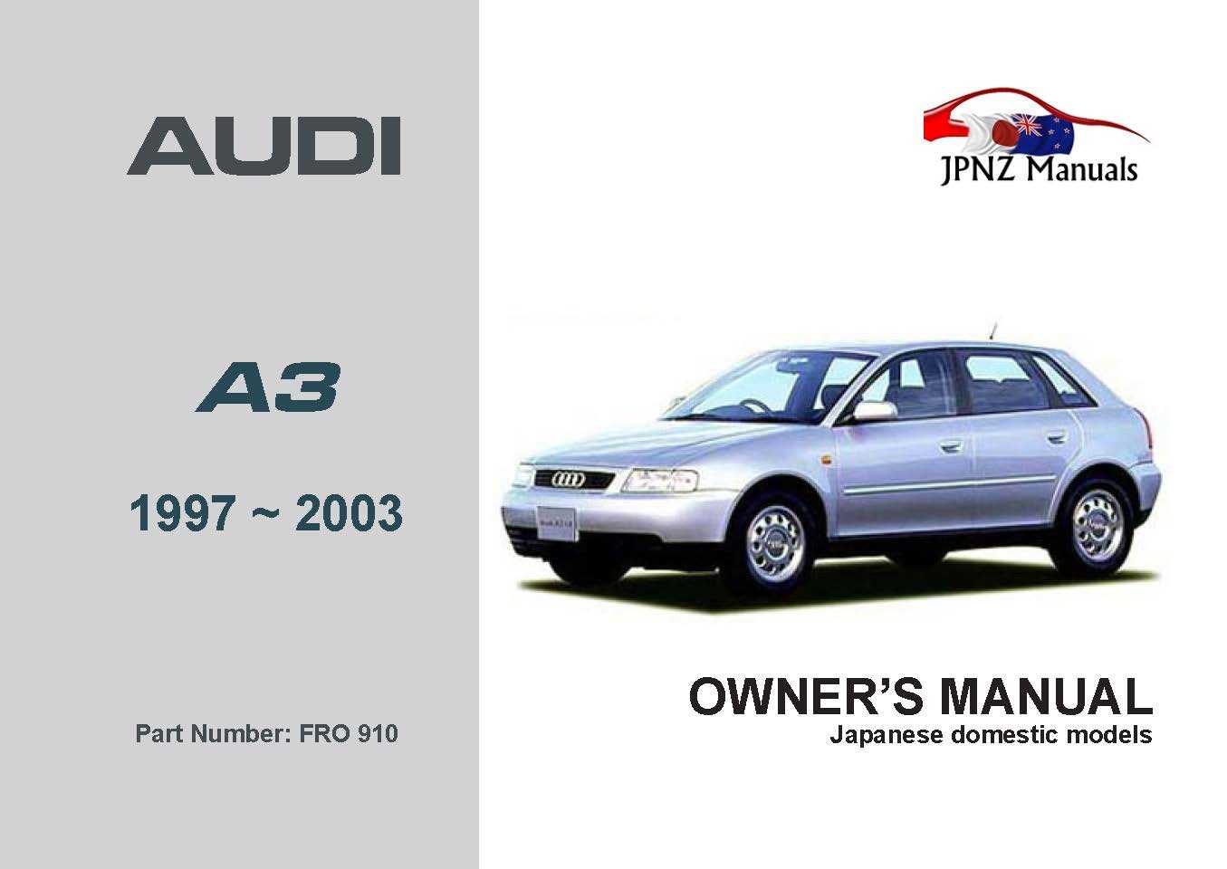 audi a3 owners manual 2010