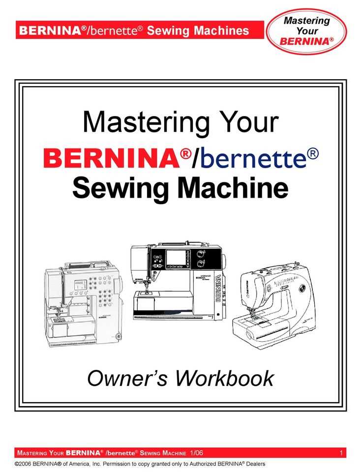 bernina 1008 owners manual