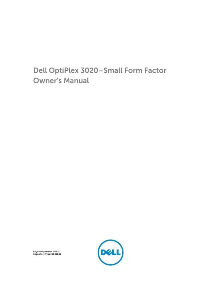 dell optiplex 3020 owners manual