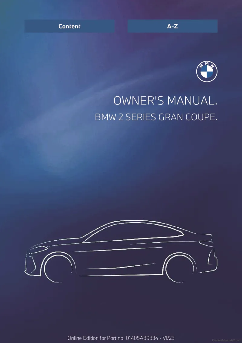 bmw 2 series owners manual