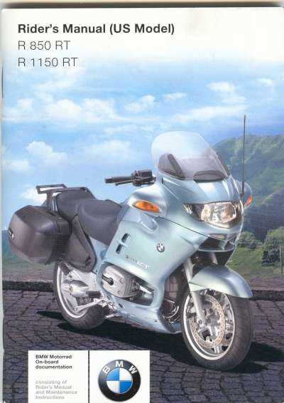 bmw r1150rt owners manual