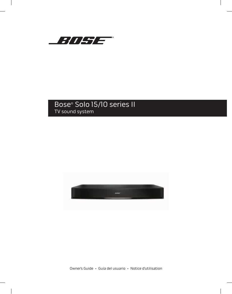 bose solo 5 owners manual