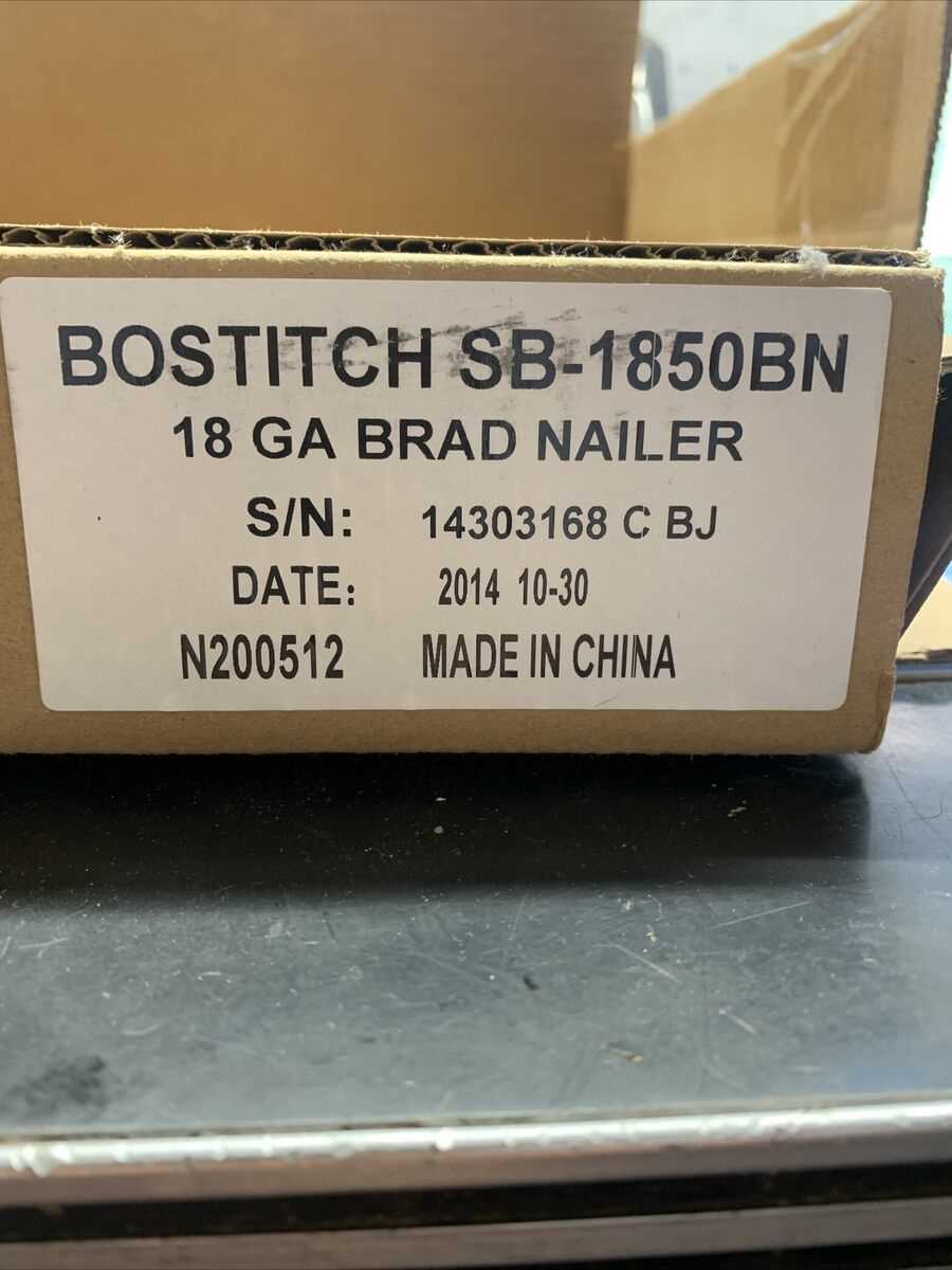 bostitch sb 1850bn owners manual