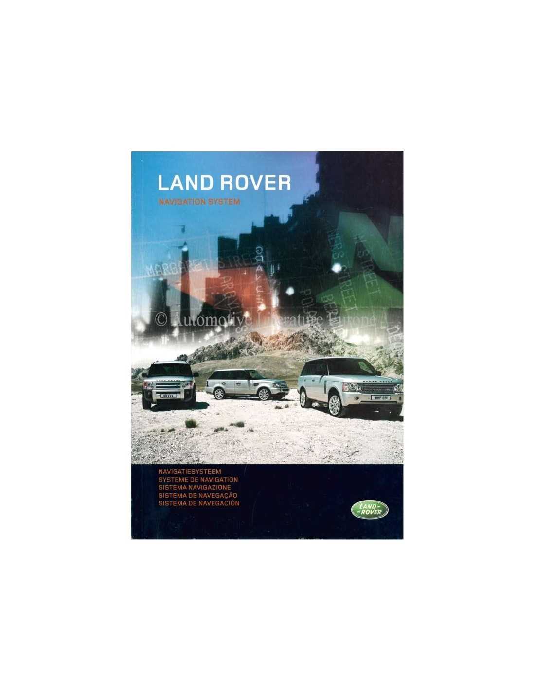 2007 range rover owners manual