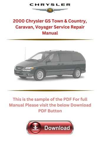 2000 chrysler voyager owners manual