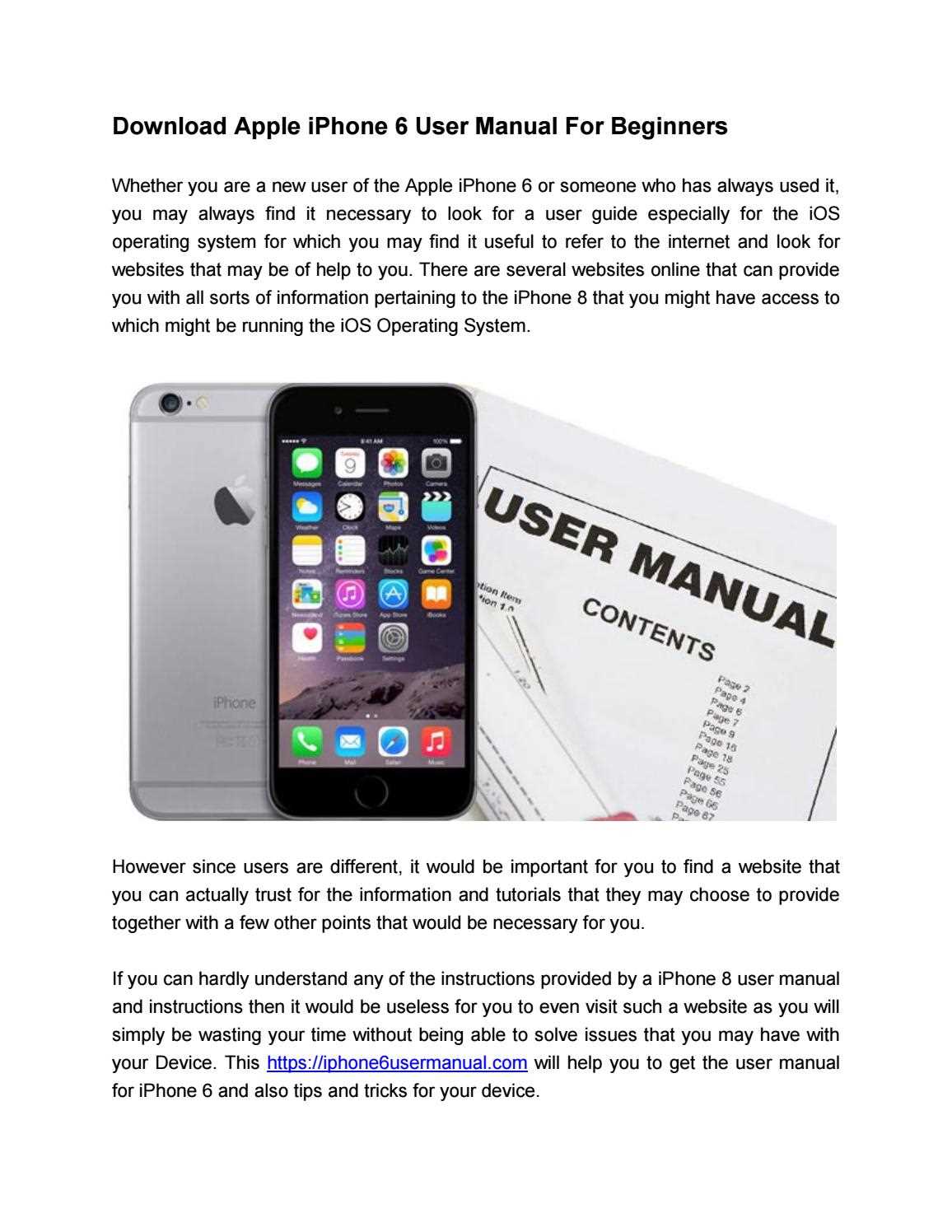 apple iphone 8 plus owners manual