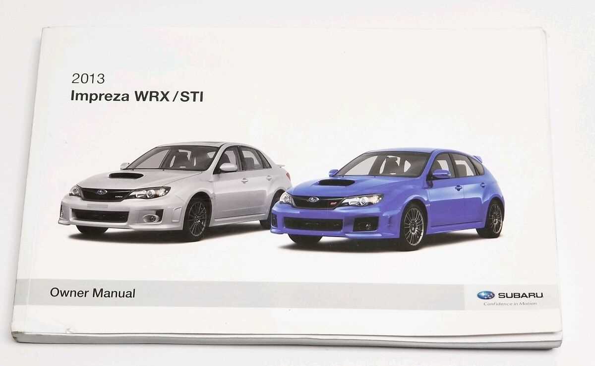 2013 subaru impreza owners manual